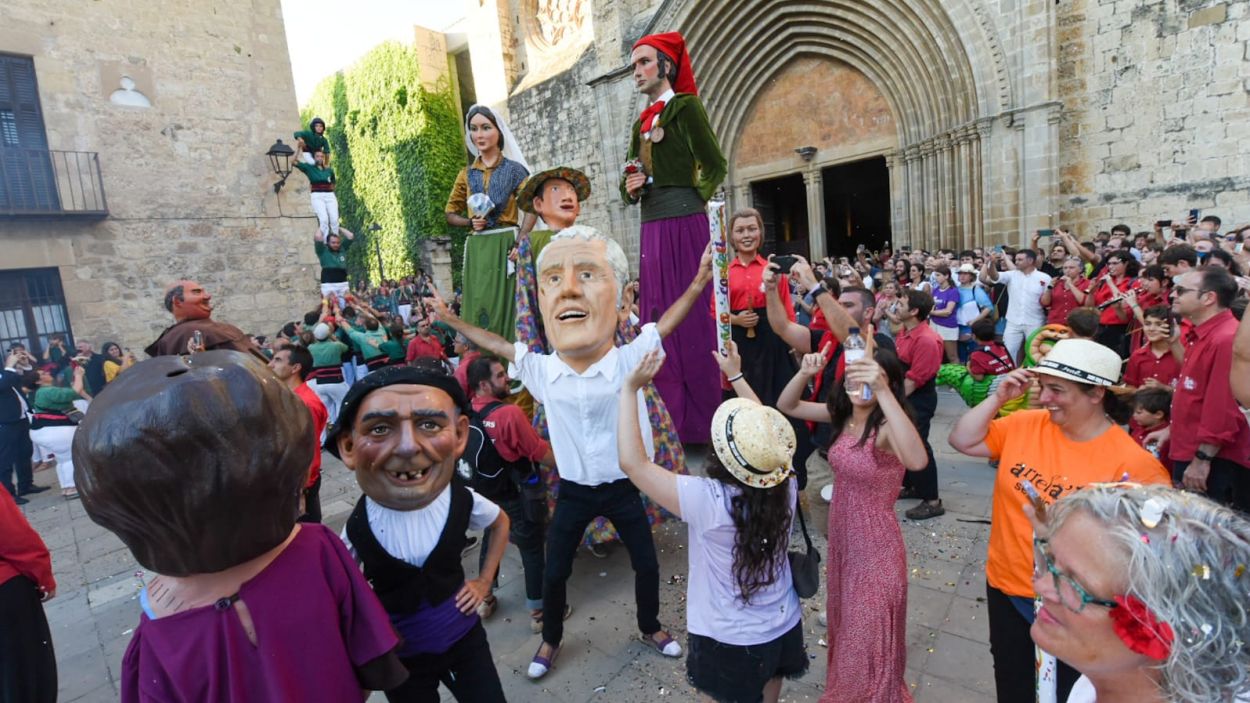Un moment de l'esclat del seguici de Sant Pere / Foto: Ajuntament de Sant Cugat