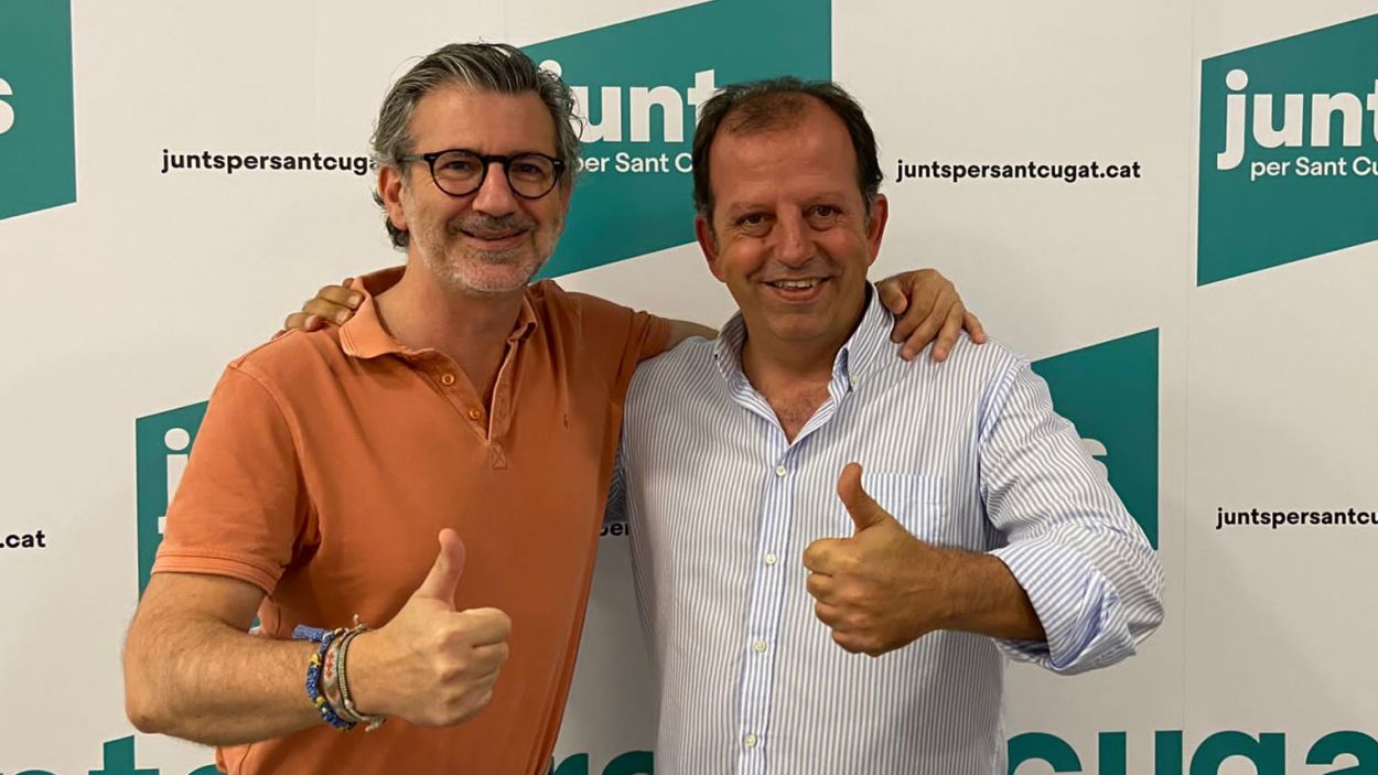 Josep Maria Vallès i Carles Brugarolas han obtingut el 50% dels vots a les primàries / Foto: Junts per Sant Cugat