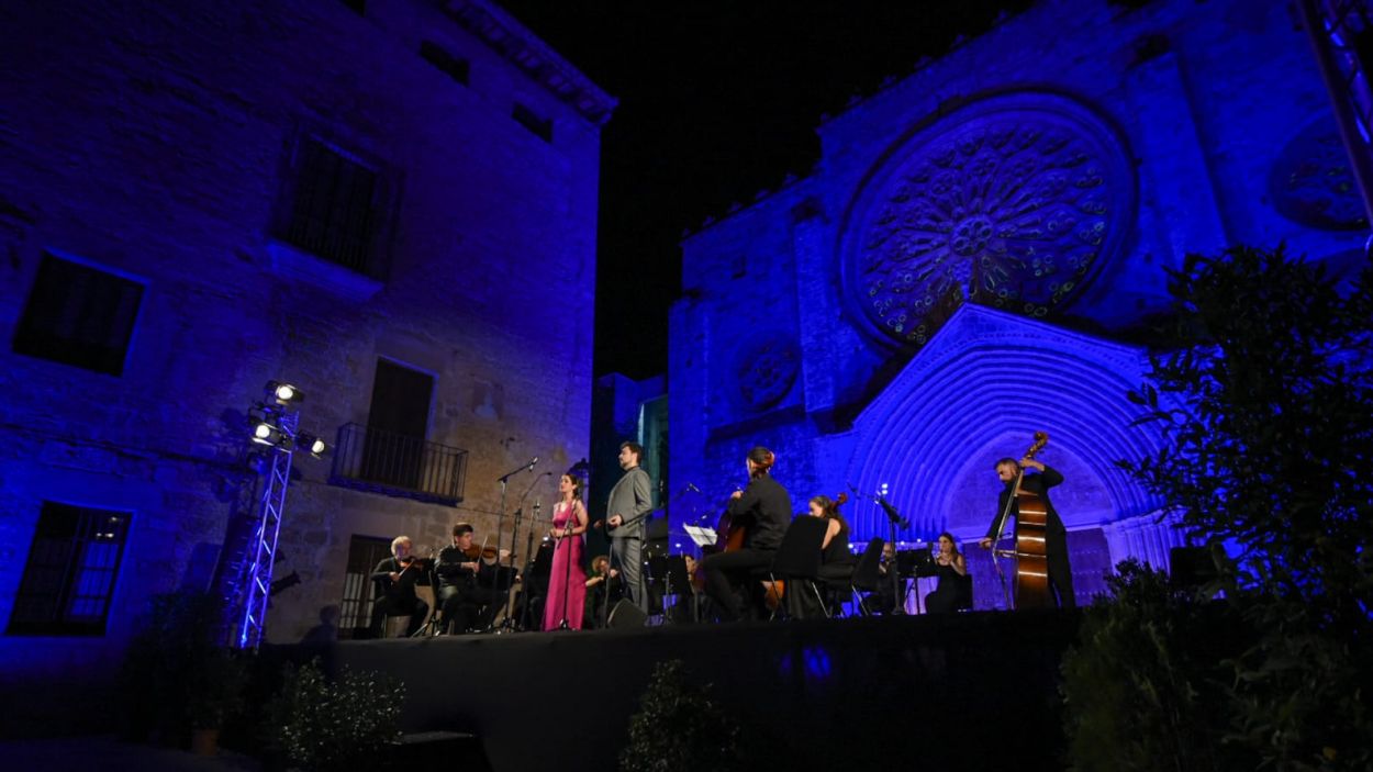 El festival de música clàssica s'ha celebrat a la llotgeta del Monestir / Foto: Ajuntament