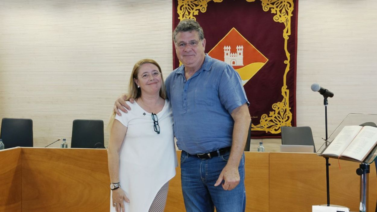 Lluïsa Muñoz amb el president de l'EMD, Josep Puig