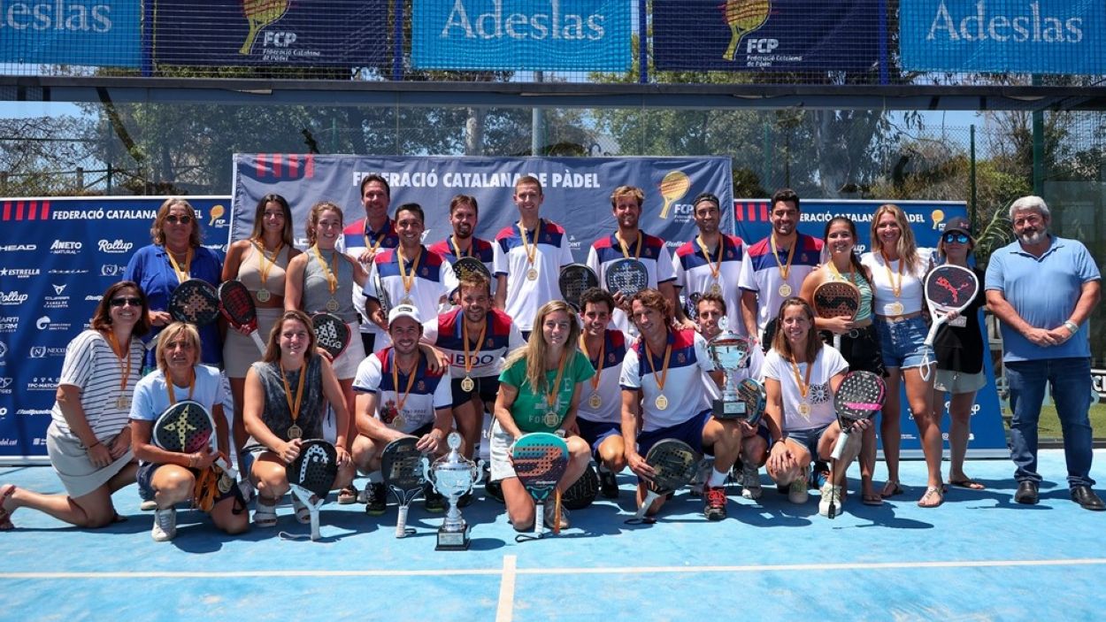 El Polo, campió de Catalunya per equips masculí i femení / Foto: Federació Catalana de Pàdel