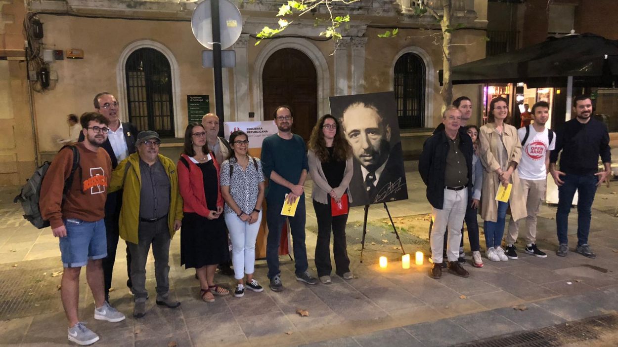 Imatge d'arxiu d'un homenatge d'ERC a Llus Companys / Foto: ERC