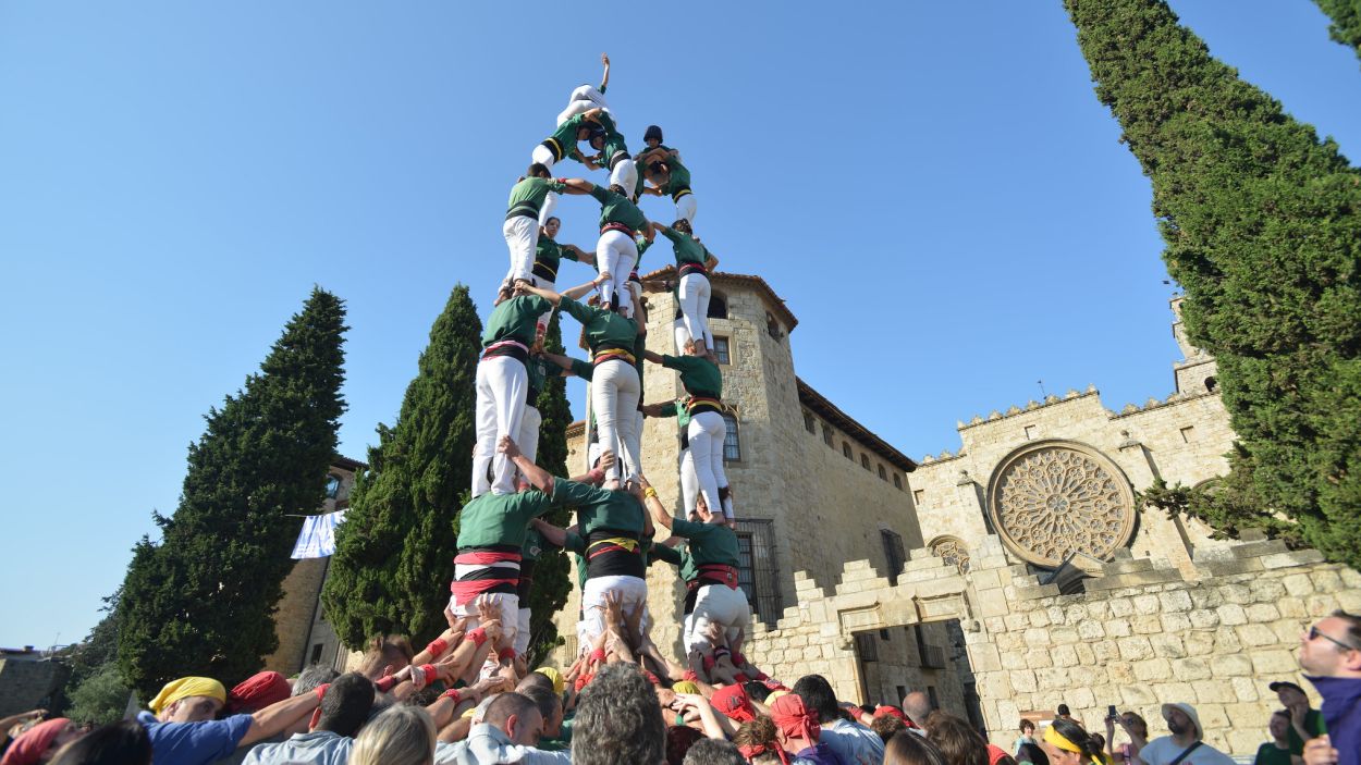 Imatge d'arxiu d'una actuació dels Castellers de Sant Cugat / Foto: Ajuntament