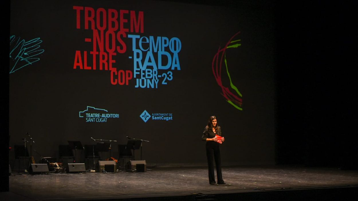 Imatge durant la presentació de la nova programació del  Teatre-Auditori / Foto: Ajuntament