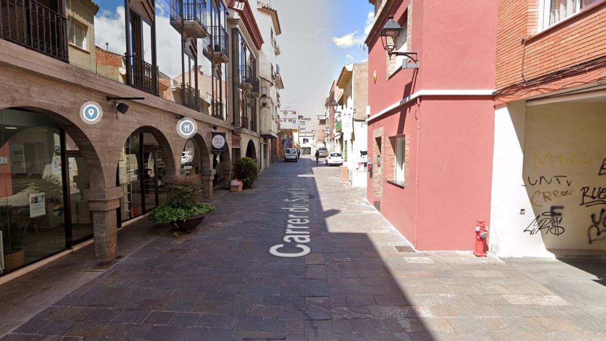 Imatge d'un tram del carrer Sant Jordi / Foto: Google Maps