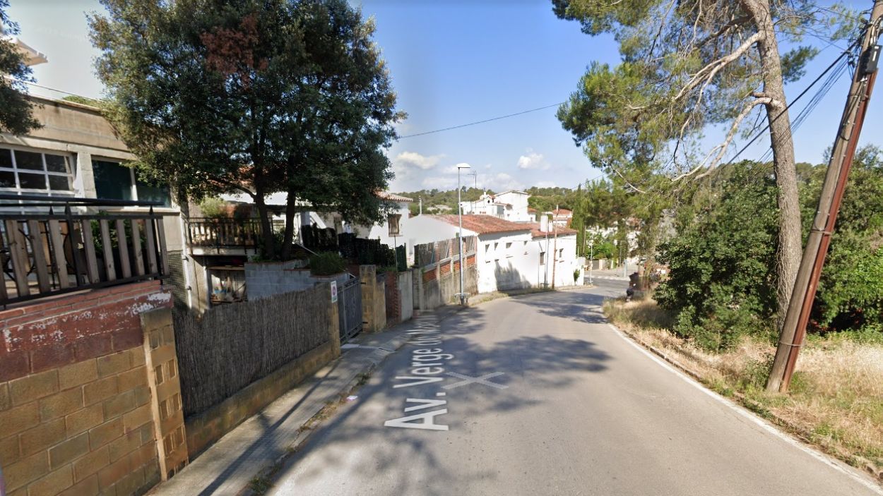 Un tram de l'avinguda Verge de Montserrat de la Floresta / Foto: Google Maps