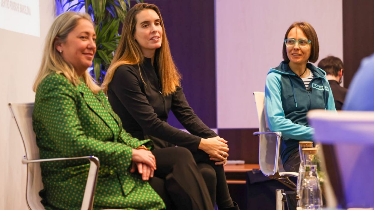Maria Manén, Ona Carbonell i Anna Comet a la primera SC Trade Center Talk / Foto: Ajuntament