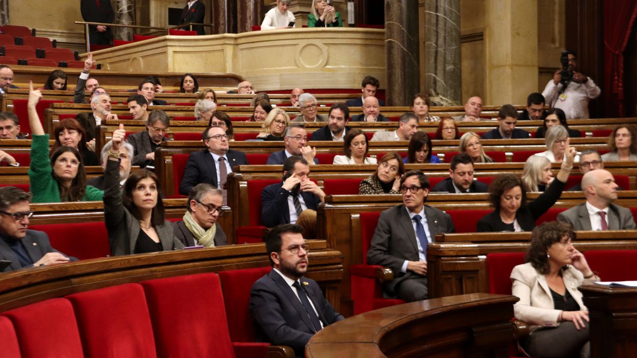 Imatge de la sessió al Parlament / Foto: ACN