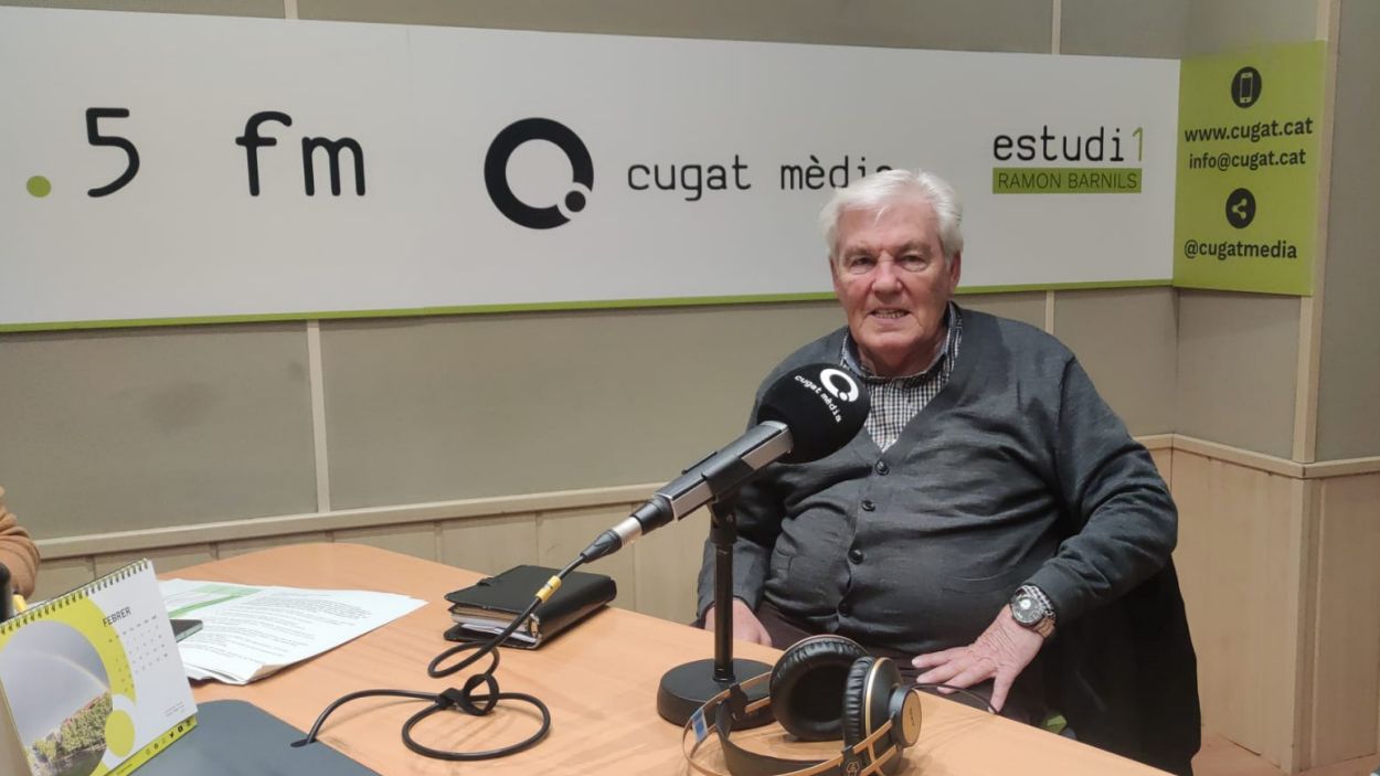 Josep Maria Félez, a Ràdio Sant Cugat / Foto: Cugat Mèdia