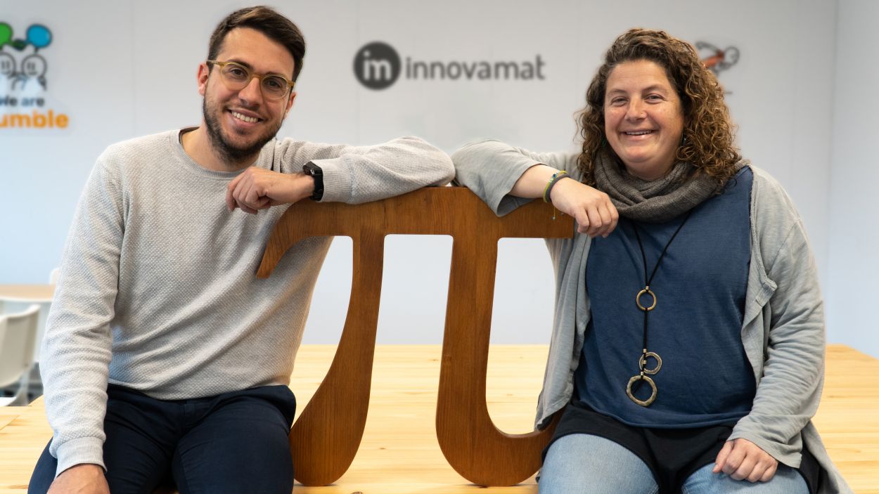 El CEO, Andreu Dotti, i la responsable didàctica, Laura Morera / Foto: Innovamat
