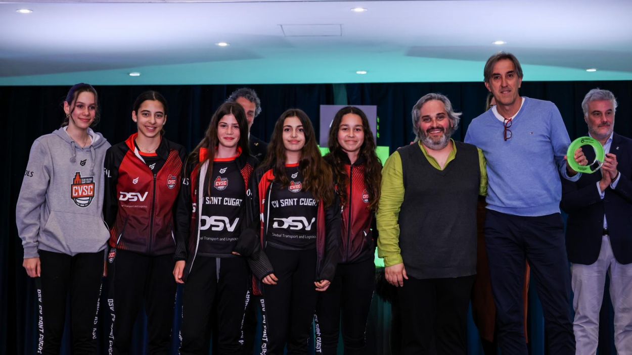 Els representants del DSV Club Volei Sant Cugat / Foto: Ajuntament