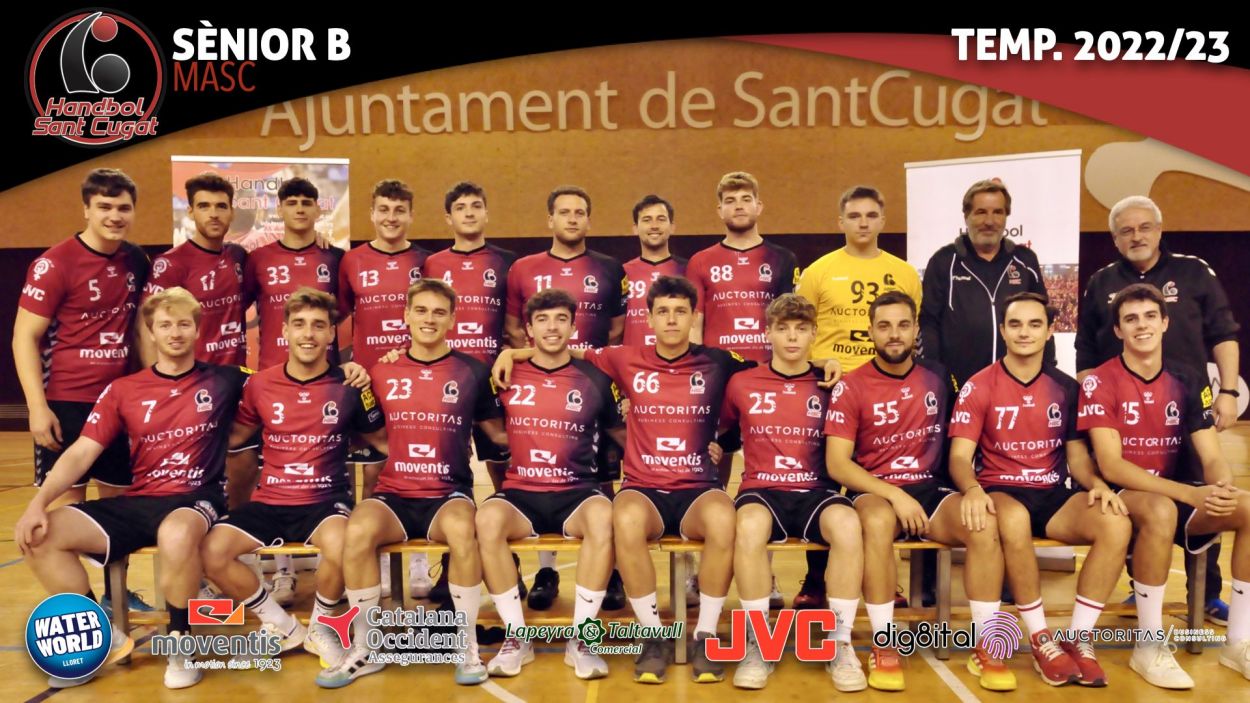L'Handbol Sant Cugat B, campió de la Lliga Catalana / Foto: Handbol Sant Cugat