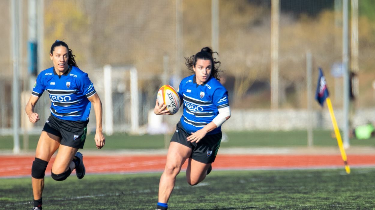 El Rugby Sant Cugat vol certificar el playoff pel títol aquest dissabte / Foto: Roger Menescal
