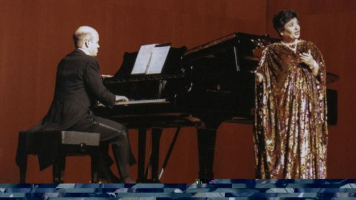 Victoria de los ngeles acompanyada al piano per Albert Guinovart al Teatre-Auditori / Foto: Man Espinosa