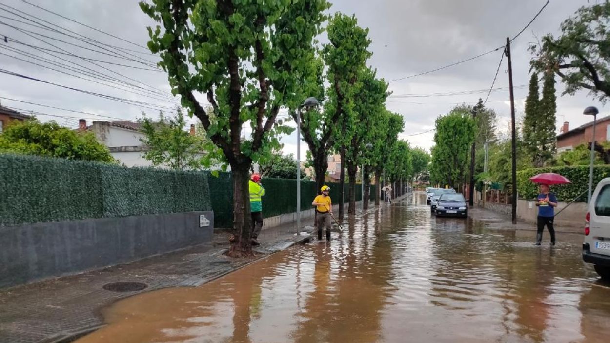 La pluja ha causat diferents incidncies a Sant Cugat / Foto: ADF