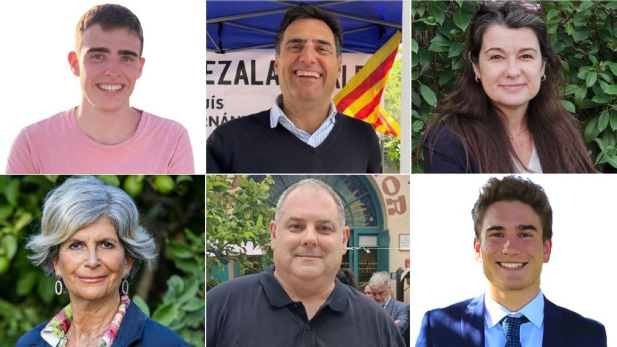 Els sis candidats a la presidència de l'EMD de Valldoreix / Foto: Cugat Mèdia