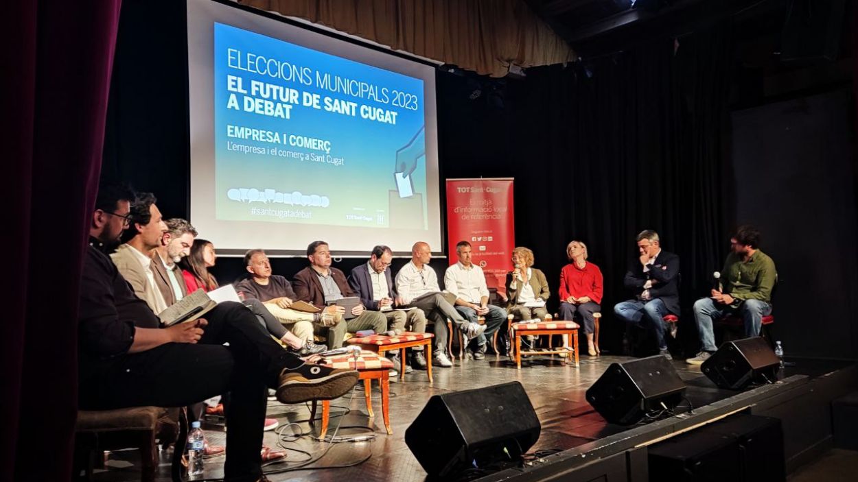 El tercer debat del TOT Sant Cugat, sobre empresa i comerç, s'ha celebrat a El Siglo del Mercantic / Foto: Cugat Mèdia