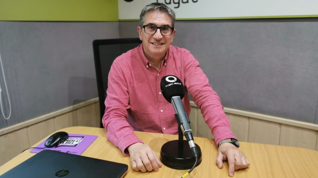 Pepe García, a l'estudi de Ràdio Sant Cugat