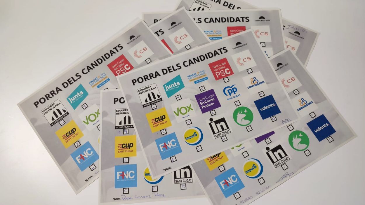 14 dels 15 candidats a les eleccions municipals del 28-M van omplir la porra de Cugat Mèdia / Foto: Cugat Mèdia