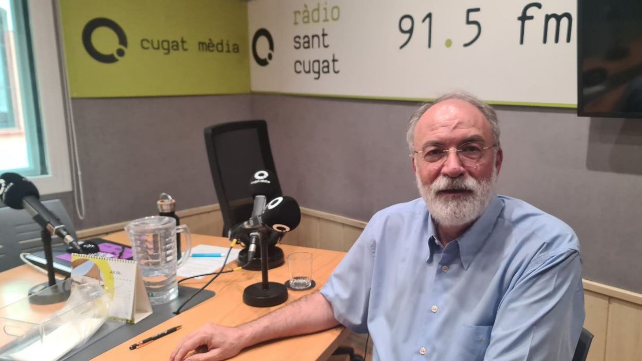 Jaume Angerri, actual president d'mnium Cultural a Sant Cugat, que deixar el mandat a finals d'any