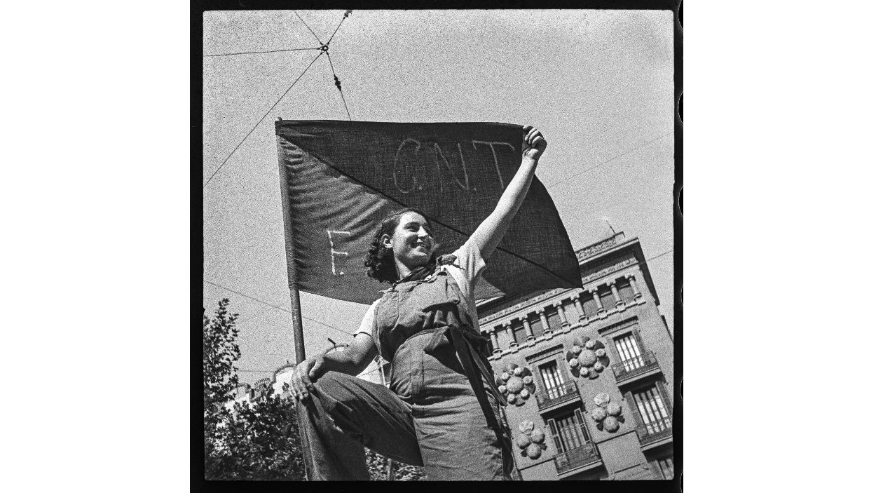 Imatge de la fotografia feta per Antoni Campañà el 25 de juliol de 1936 / Foto: Cedida per Toni Monné