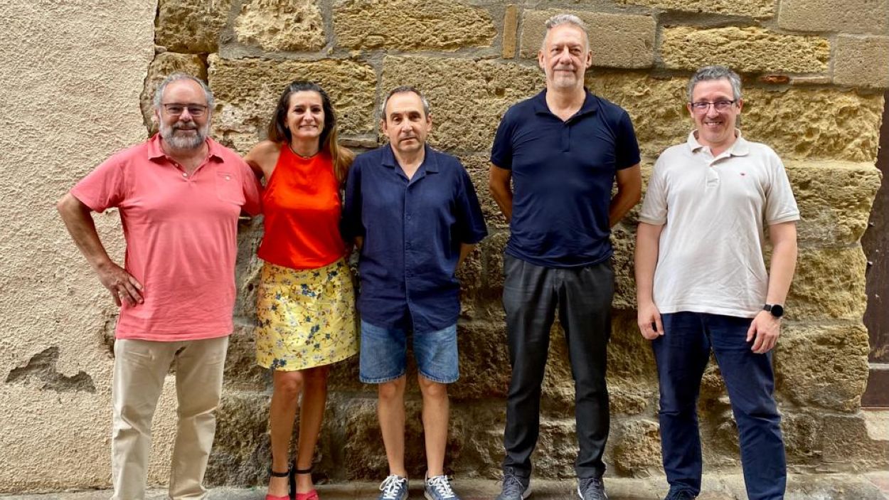 Els nous membres de la coordinadora; Joan Carles Sada, segon per la dreta / Foto: Cedida