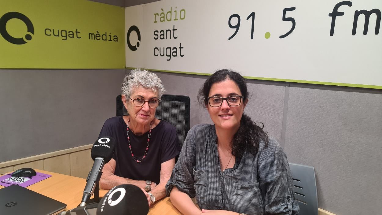 La presidenta de la Unipau, Neus Sotomayor, (a l'esquerra) i la seva directora, Arés Perceval (a la dreta) / Foto: Cugat Mèdia