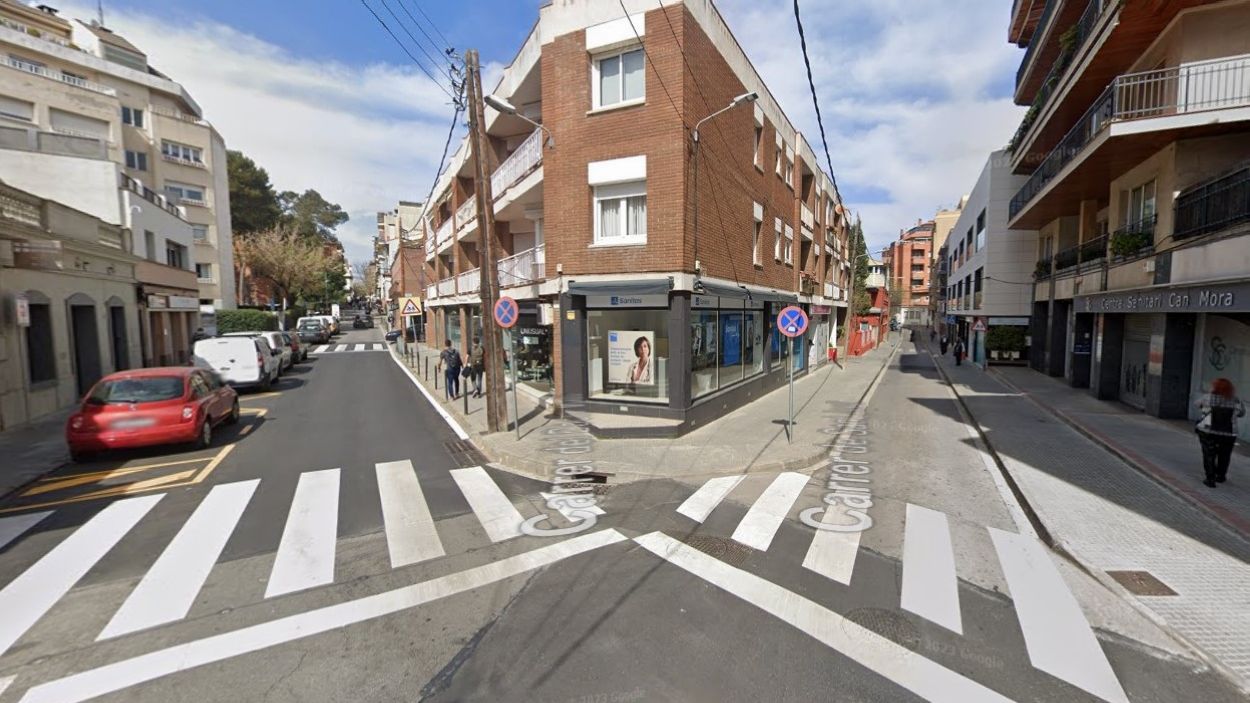 El carrer de Sant Jordi, a la dreta, i el carrer de Doctor Murillo, a l'esquerra, són les vies afectades / Foto: Google Maps