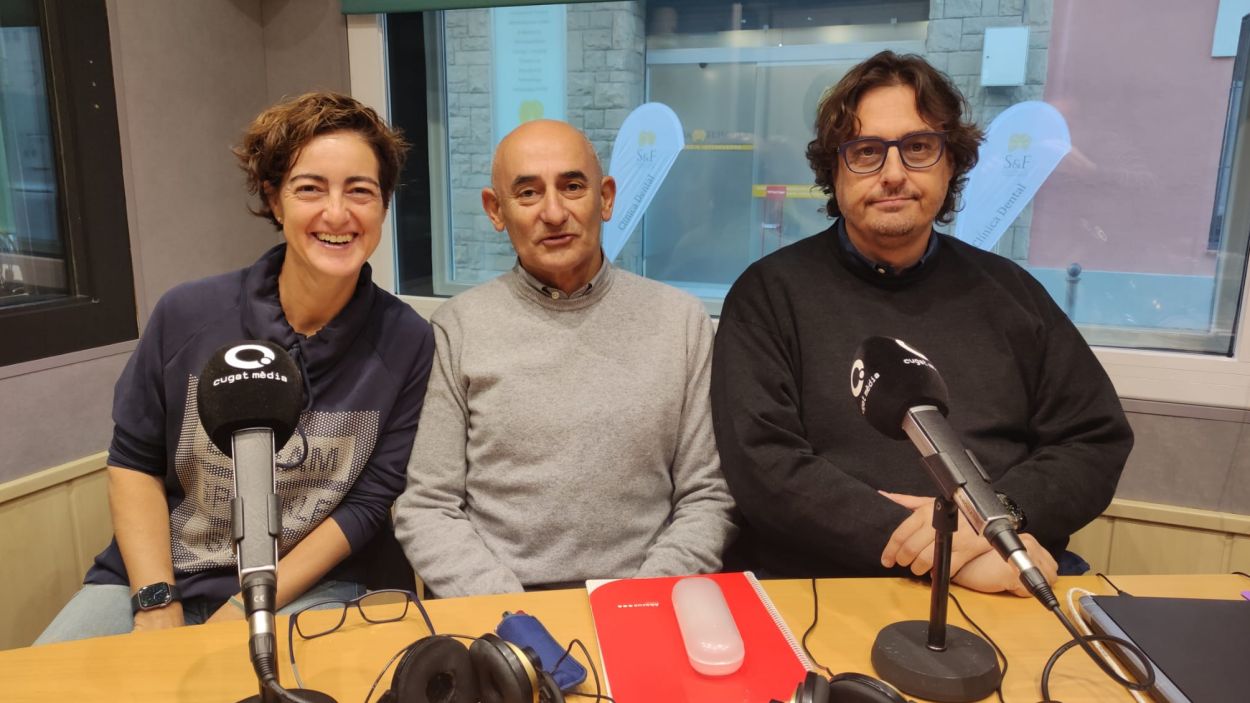 Núria Escamilla, Xavi Requeno i Àlex López a 'l'Esport en Marxa' / Foto: Cugat Mèdia