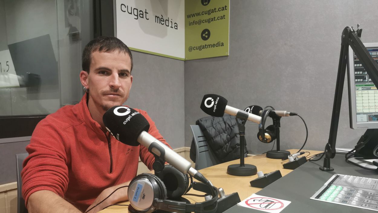 Arnau Marimon, a Ràdio Sant Cugat / Foto: Cugat Mèdia