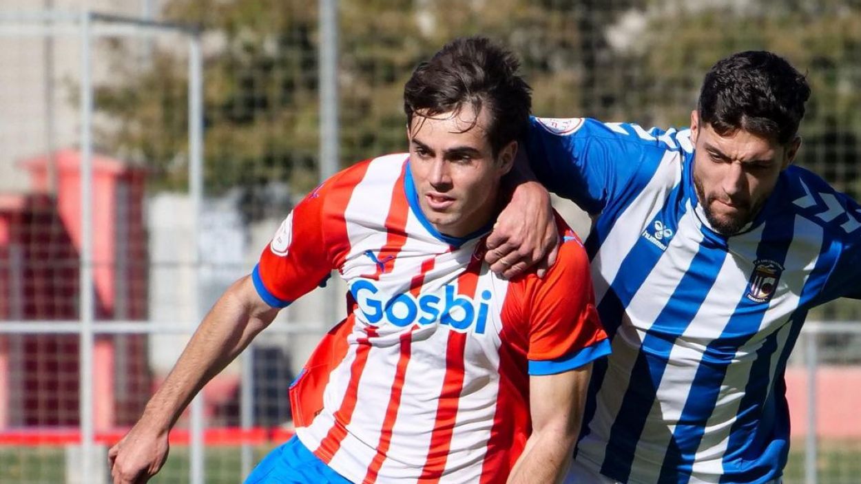 El jugador santcugatenc en un partit amb el filial / Foto: Girona FC