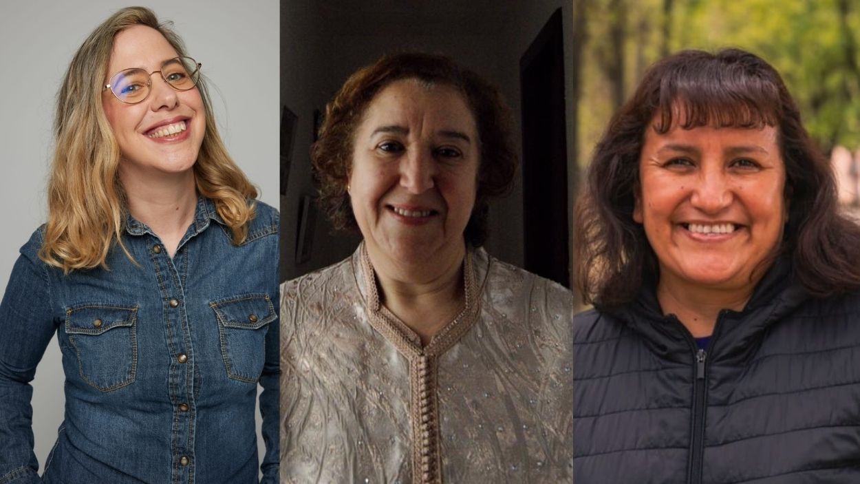 Gisela Soroka, Aicha Marad i Olga Montecinos, tres dones migrants a Sant Cugat / Foto: Matas Gmez i cedides