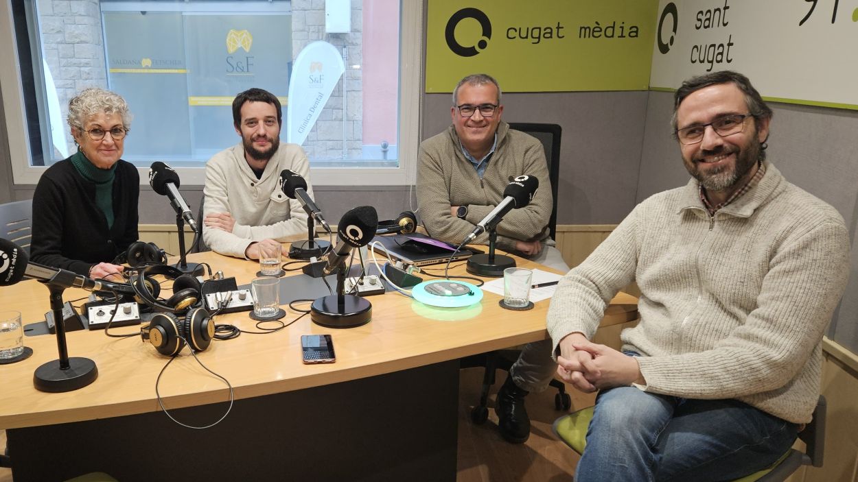 Neus Sotomayor, Jordi Pascual, Albert Sol i Toni Ramon a la tertlia / Foto: Cugat Mdia