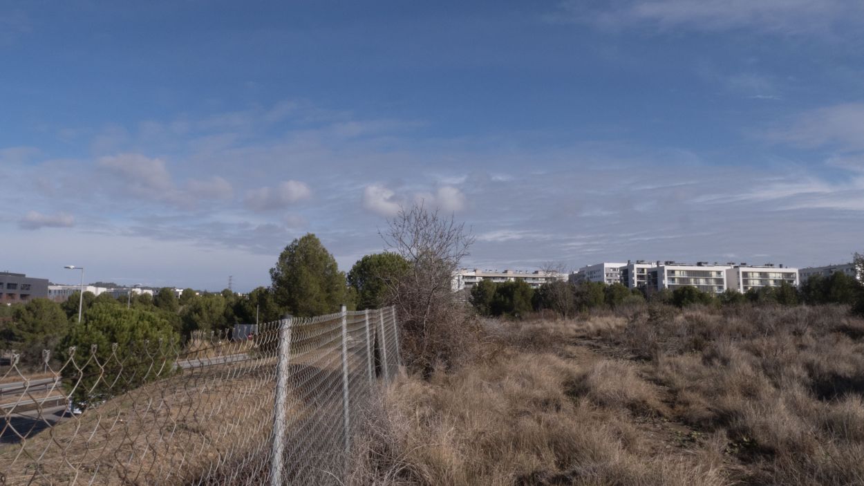 Els terrenys municipals de la zona de la Guinardera que l'Ajuntament planteja com una possible ubicaci per a La Mirada / Foto: Llus Llebot (Cugat Mdia)