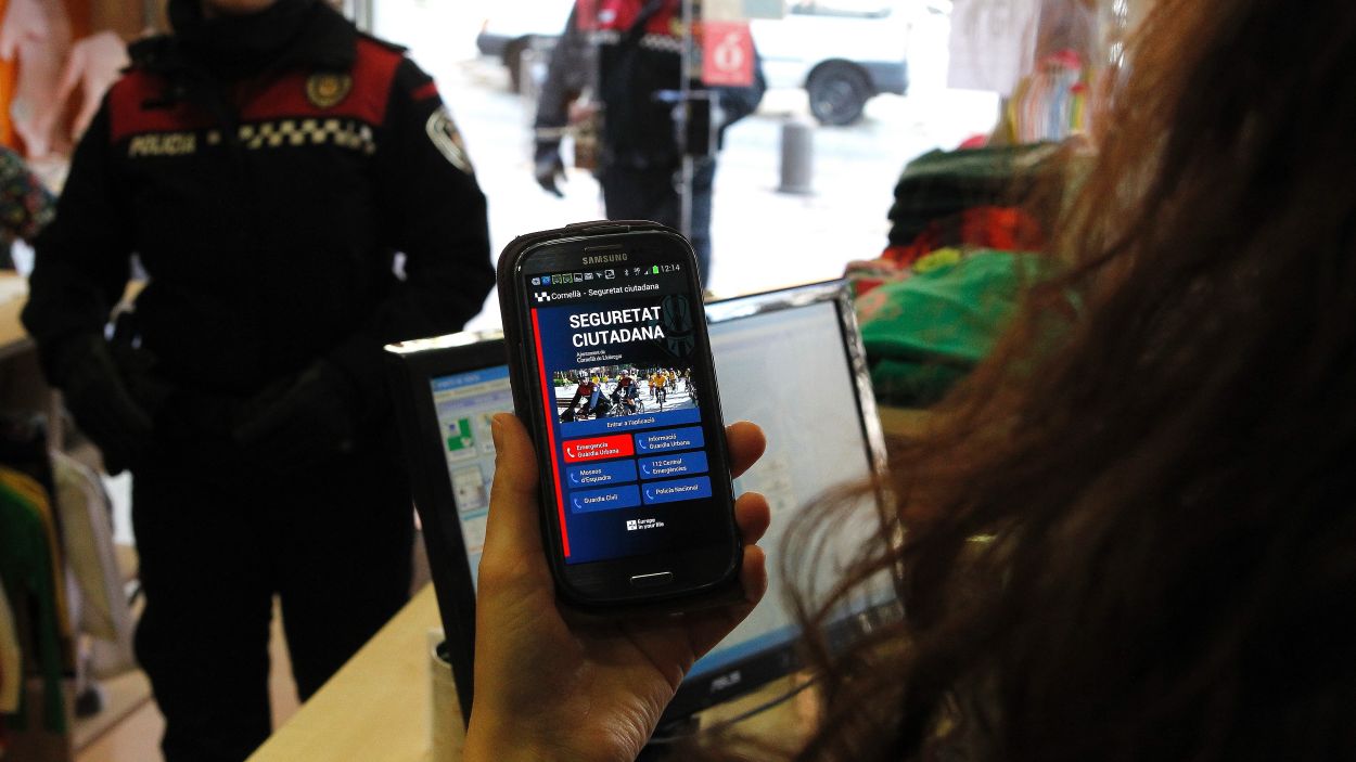Una imatge de l'app de seguretat ciutadana que impulsa l'rea Metropolitana / Foto: AMB