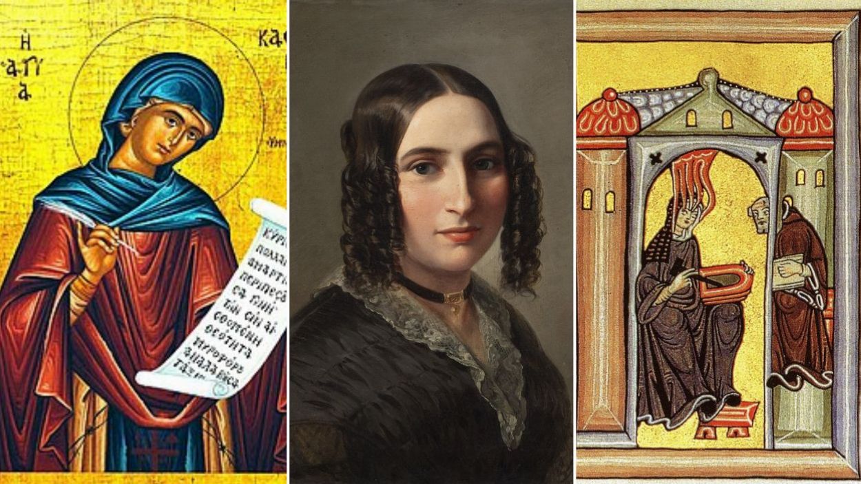 Cassiana de Constantinoble, Fanny Mendelssohn i Hildegarda de Bingen, compositores destacades de la histria de la msica / Foto: Cugat Mdia