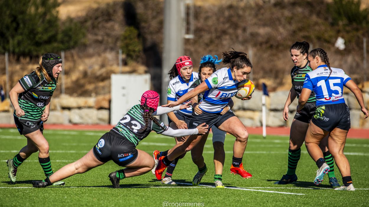 El Rugby Sant Cugat femení inicia la fase pel títol de lliga / Foto: Roger Menes