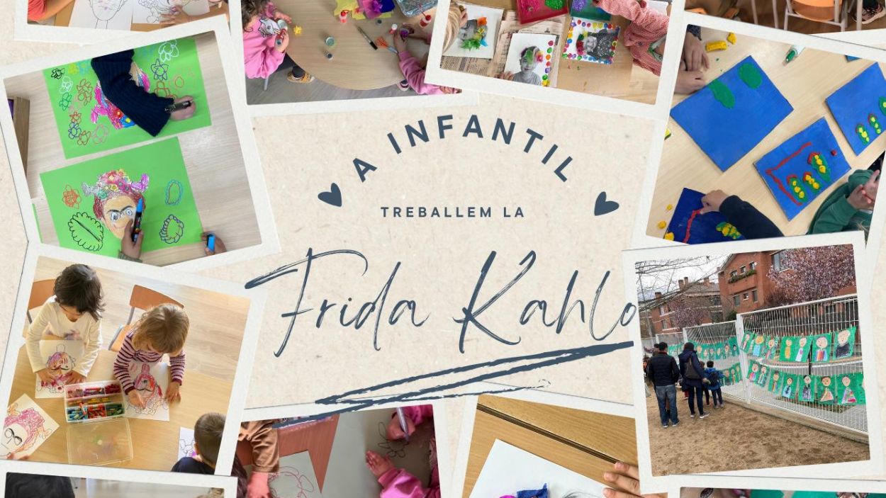 Imatge de les activitats sobre Frida Khalo / Foto: Cedida de l'Escola Pi d'en Xandri