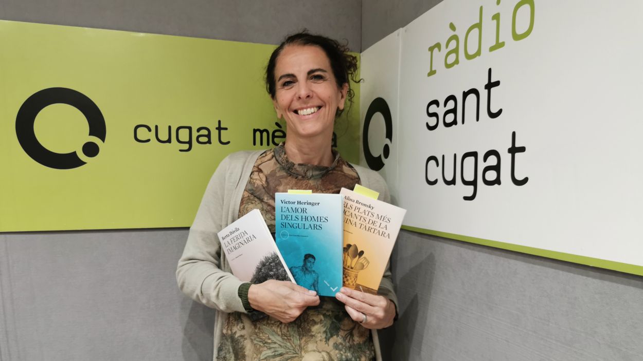 Maria Sempere presenta a Rdio Sant Cugat les novetats per aquest Sant Jordi / Foto: Cugat Mdia