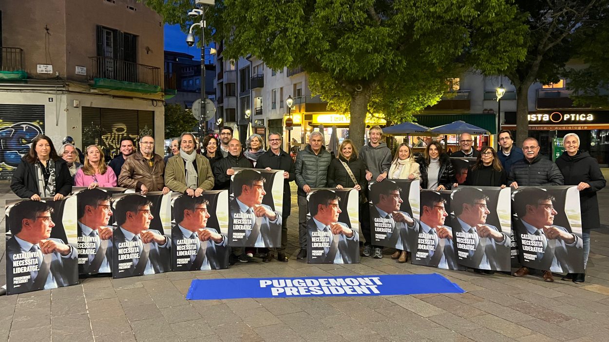 Imatge de l'inici de campanya Junts+ Puigdemont a Sant Cugat / Foto: Cugat Mdia