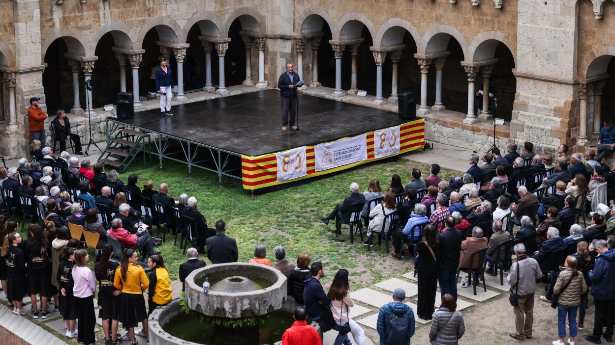 El Muntanyenc ha celebrat el 80 aniversari al Claustre del Monestir / Foto: Ajuntament de Sant Cugat