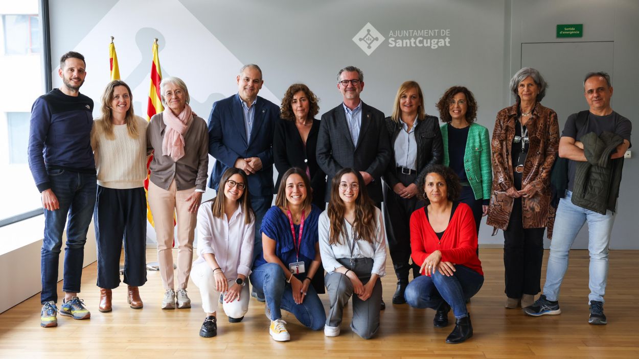 Els responsables poltics i tcnics del programa 'Prescripci social i salut' / Foto: Ajuntament de Sant Cugat