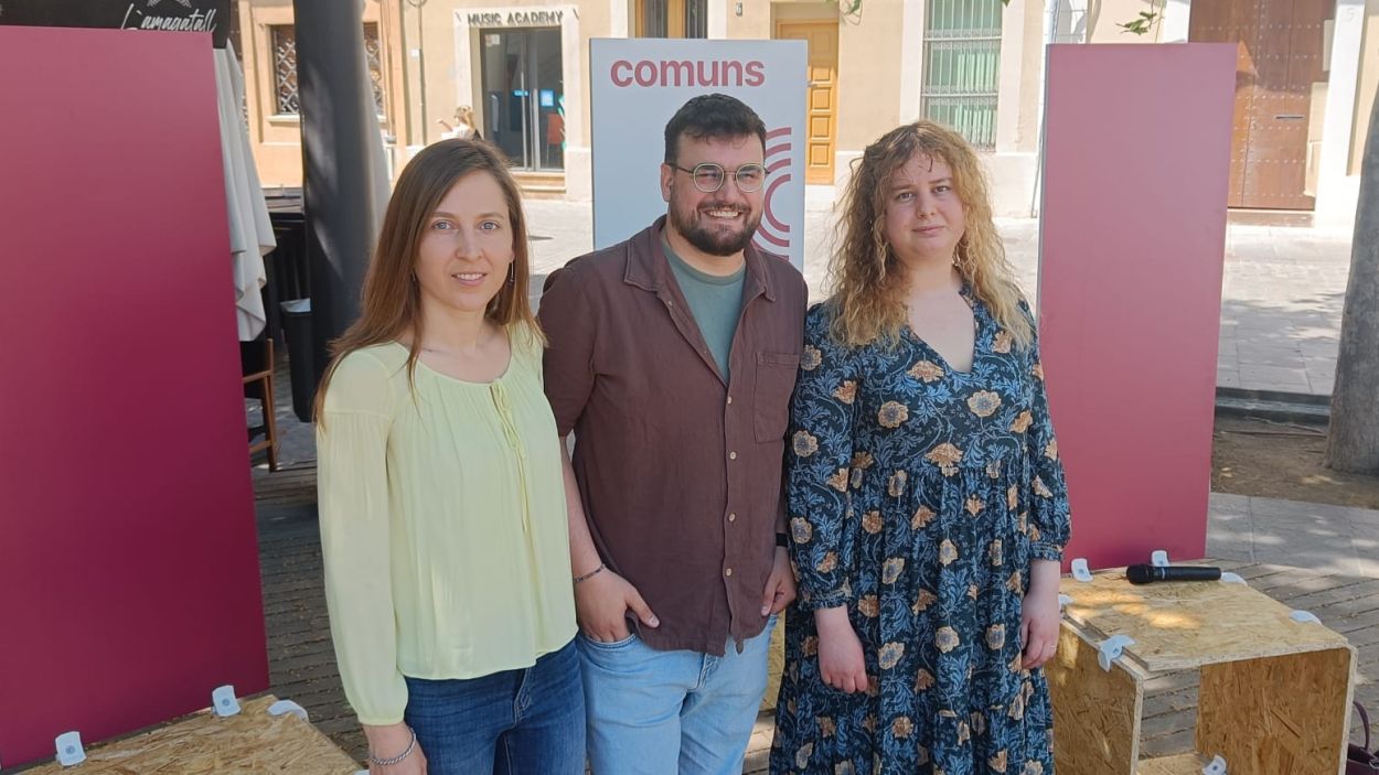 Els Comuns han celebrat el seu acte de campanya a la plaa de Barcelona