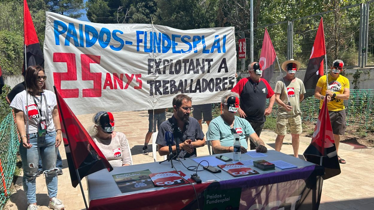 CGT: 'Fem una crida a la defensa dels drets dels treballadors de PAIDOS-Fundesplai'