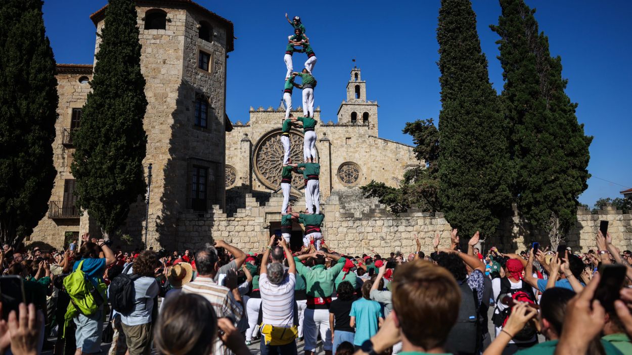 3 de 8 dels Castellers de Sant Cugat / Foto: Ajuntament