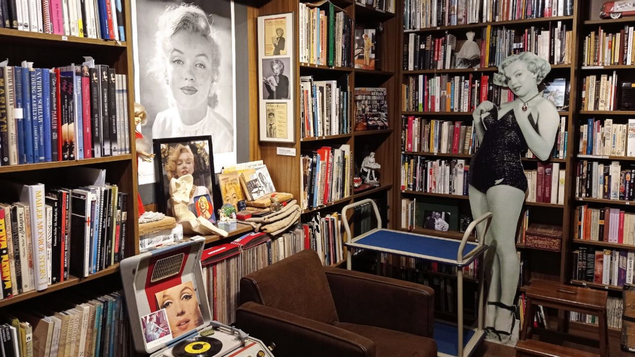 La biblioteca del museu dedicat a la Marilyn Monroe / Foto: Cugat Mdia