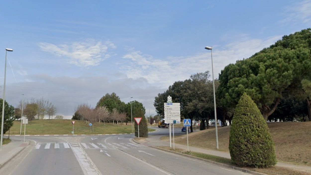 Carretera de Rub, a Sant Cugat en sentit Rub, davant el Centre Comercial / Foto: Google Maps