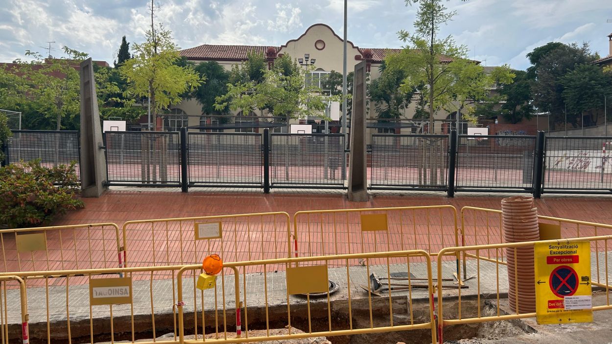 L'escola Joan Maragall en obres fins a mitjans de setembre / Foto: Cugat Mdia