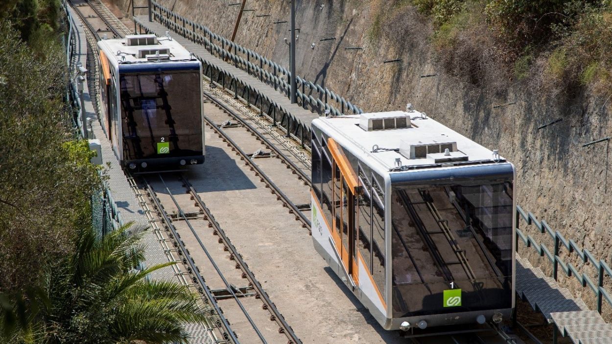 El Funicular de Vallvidrera en circulaci / Foto: FGC