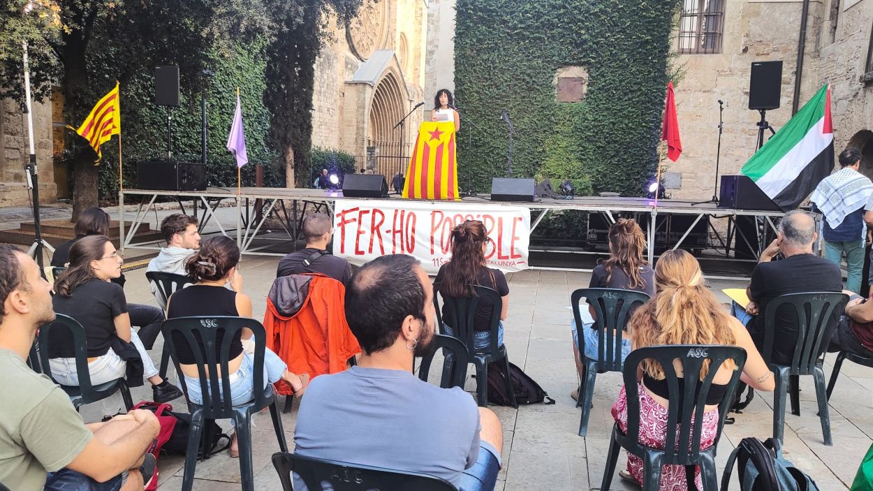 Acte de la CUP en el marc de la Diada Nacional / Foto: Cugat Mdia